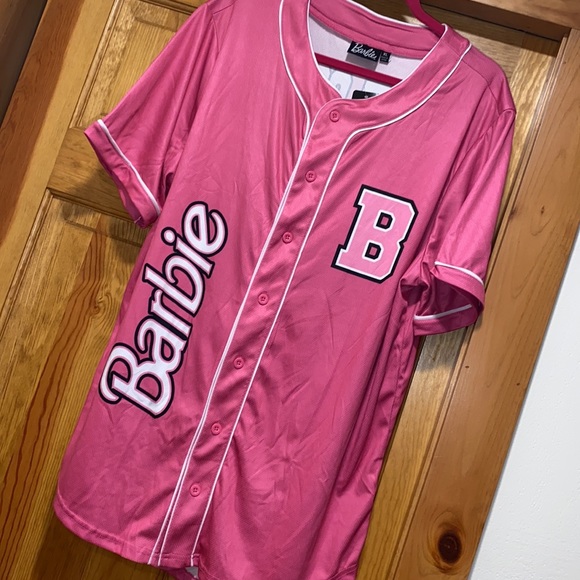 Barbie Baseball Jersey West Coast Pink White Boston Red Sox Shirt L - Picture 3 of 8